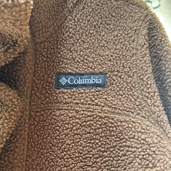 Columbia Brown Fleece Jacket - Picture 3 of 11